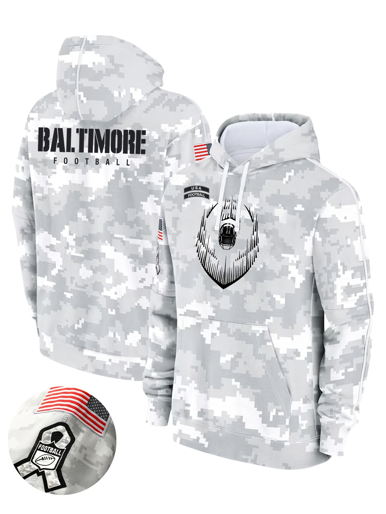 Men 2025 Baltimore Ravens style 5 NFL hoodie